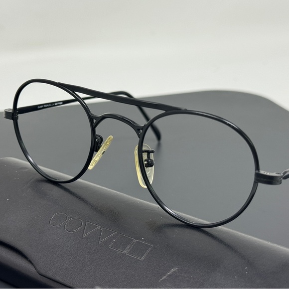 Rare Vintage 1980s OLIVER PEOPLES  Round Sunglasses eyeglasses OP-46 MBK Japan - Picture 5 of 16